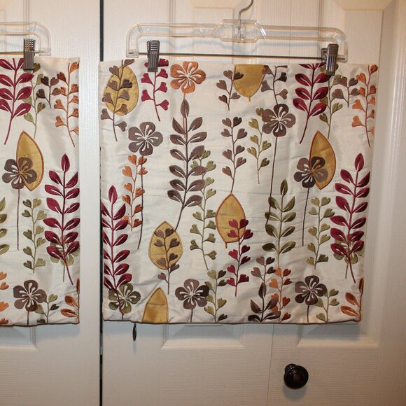 Two Pier 1 Embroidered Floral Throw Pillow Covers Elena Gilbert Vampire Diaries - Picture 14 of 15